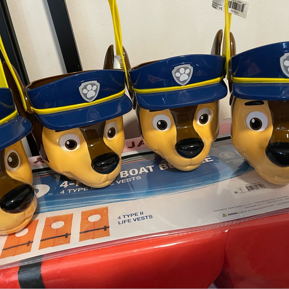 Paw patrol trick or treat Halloween pail Chase Lot Of 4